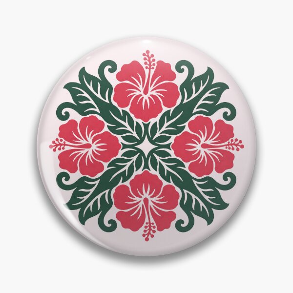 Item preview, Hibiscus Hawaiian Quilt Pattern designed and sold by Small Kine Prints.