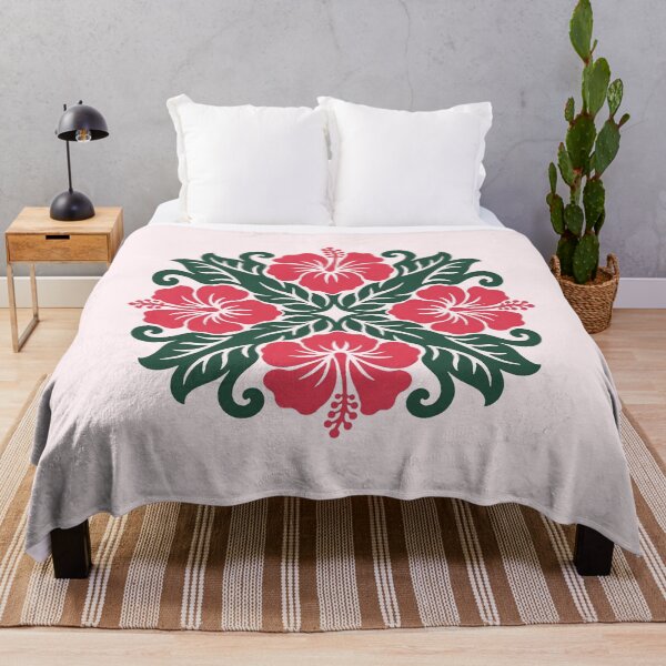 Item preview, Hibiscus Hawaiian Quilt Pattern designed and sold by Small Kine Prints.