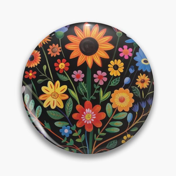 Item preview, Folk Flower in Vases designed and sold by ViaARTfactory.