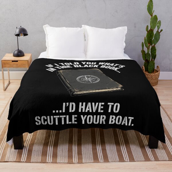 Item preview, If I Told You What's In The Black Book I'd Have To Scuttle Your Boat | Fisherman Secret Spot Humor | Funny Angler Art Design designed and sold by Luminari Creations.