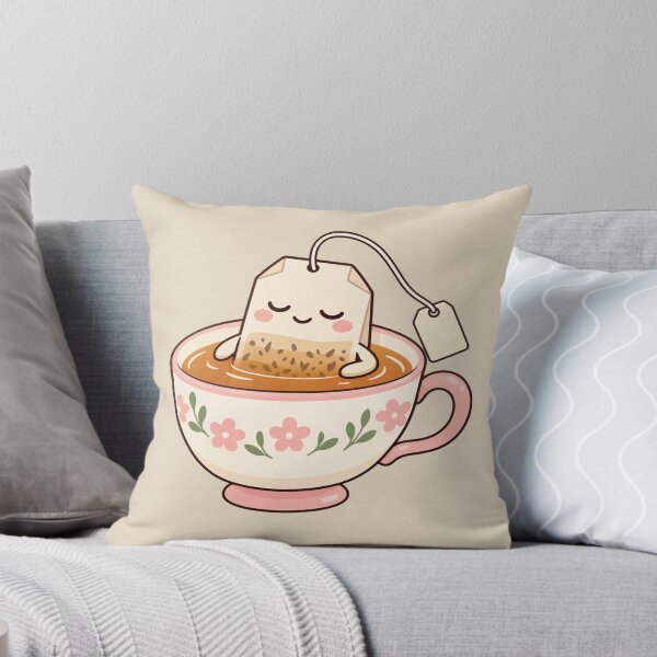Item preview, Cute Minimalist Tea Bag Cozy Self Care Aesthetic Daily Motivation designed and sold by Im-Ara.