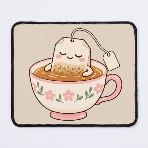 Item preview, Cute Minimalist Tea Bag Cozy Self Care Aesthetic Daily Motivation designed and sold by Im-Ara.