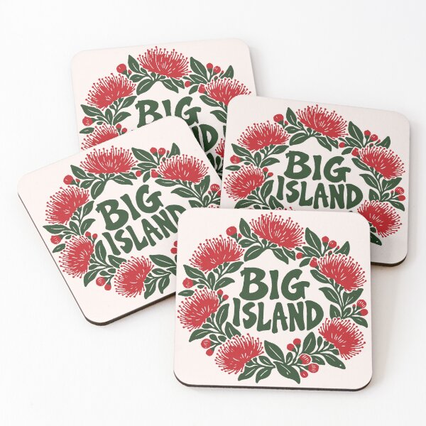 Item preview, Big Island Lehua Lei designed and sold by Small Kine Prints.