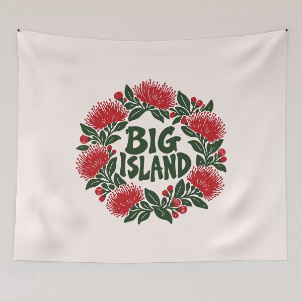 Item preview, Big Island Lehua Lei designed and sold by Small Kine Prints.