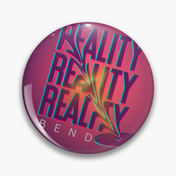 Item preview, Bend Reality Glowing Neon Glitch Trippy Typography designed and sold by SpiralStairShop.