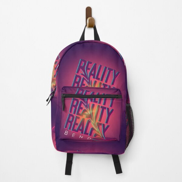 Item preview, Bend Reality Glowing Neon Glitch Trippy Typography designed and sold by SpiralStairShop.