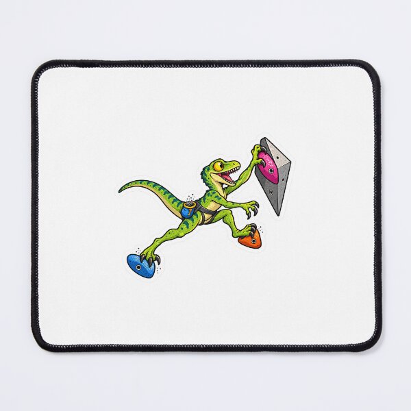 Item preview, Funny T-Rex Rock Climbing – Cute Orange Dinosaur Bouldering Art 6221 designed and sold by kuikai123.