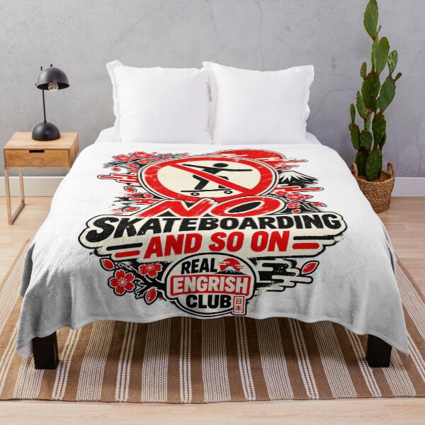 Item preview, No Skateboarding and So On – Real English Club designed and sold by Real Engrish Club.