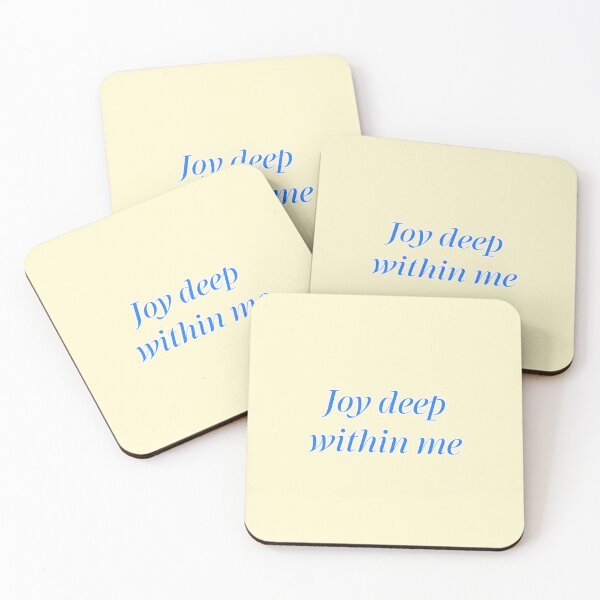 Item preview, (Blue) Joy Deep Within Me Minimalist Quote designed and sold by ro-wan-design.