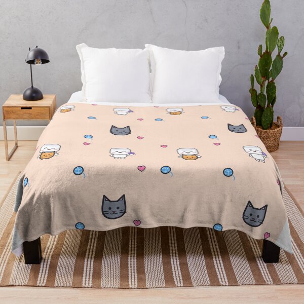 Item preview, Cats and Cuddles - Cute Marshmallow Pip Hugging a Kitten designed and sold by BiMood.