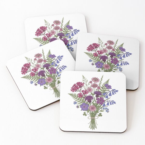 Item preview, Pride Wildflower Bouquet | Subtle Bi Pride Botanical Floral Art | LGBTQ Pride Month Botanical Illustration Design designed and sold by Luminari Creations.