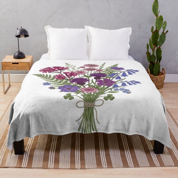 Item preview, Pride Wildflower Bouquet | Subtle Bi Pride Botanical Floral Art | LGBTQ Pride Month Botanical Illustration Design designed and sold by Luminari Creations.