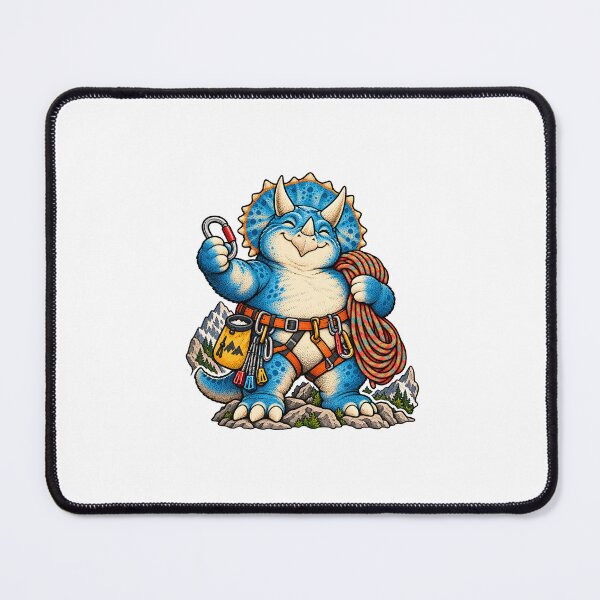 Item preview, Cute Blue Triceratops Rock Climber – Funny Dinosaur Adventure Art designed and sold by kuikai123.
