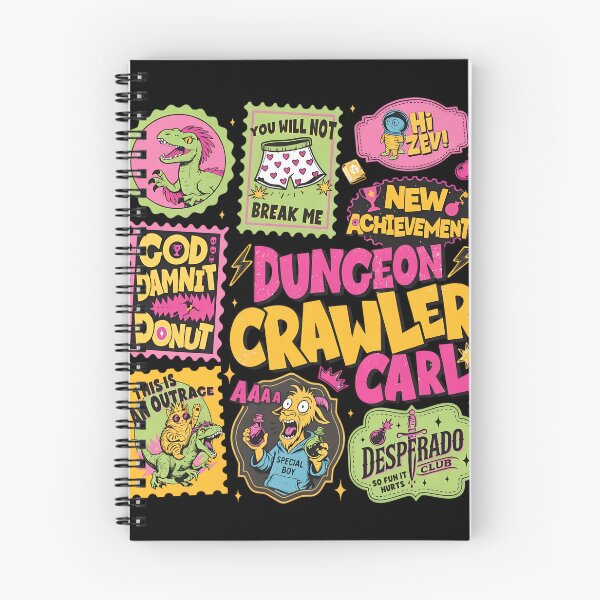 Item preview, Dungeon Crawler Carl Quotes and Characters Sticker Pack designed and sold by HUTEND.