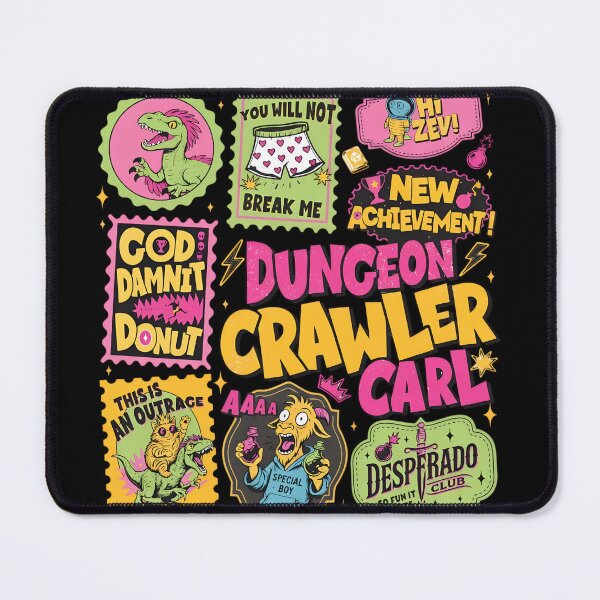 Item preview, Dungeon Crawler Carl Quotes and Characters Sticker Pack designed and sold by HUTEND.