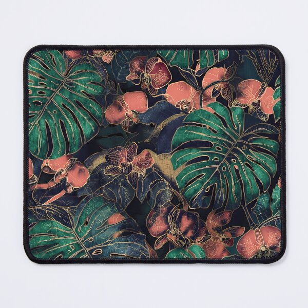 Item preview, Tropical Batik Jungle Leaves & Hibiscus Pattern 03 designed and sold by The Design Asset Station.