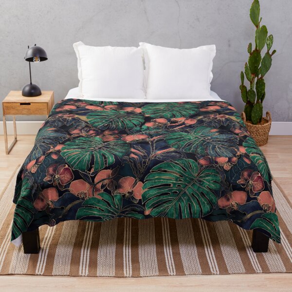 Item preview, Tropical Batik Jungle Leaves & Hibiscus Pattern 03 designed and sold by The Design Asset Station.
