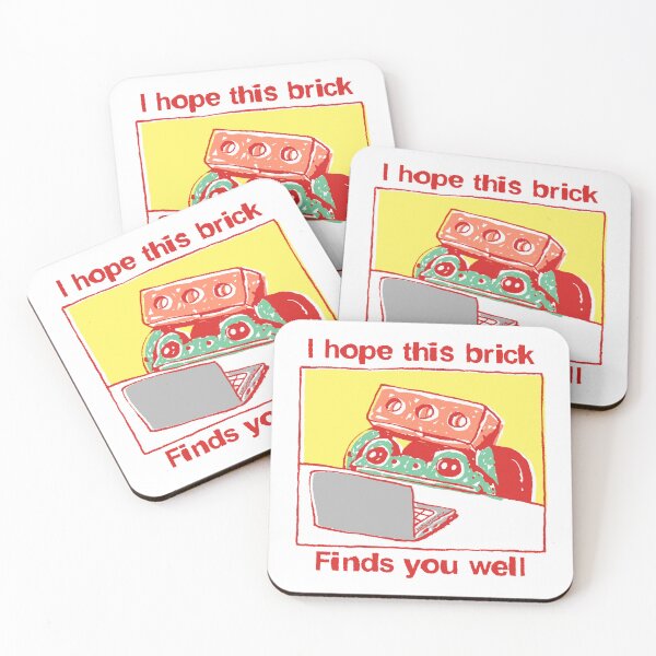 Item preview, I hope this brick finds you well frog designed and sold by PopcornpunkART.