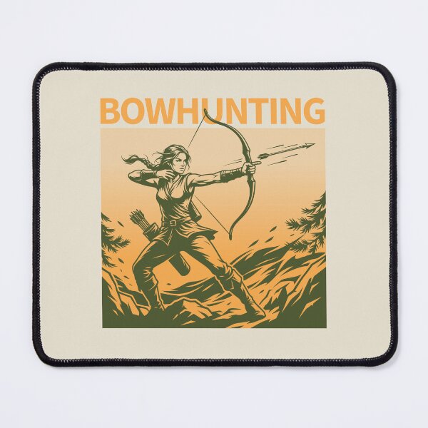 Item preview, Bowhunting Retro Wilderness Archer Forest Outdoor Adventure Graphic    designed and sold by KiwiRider.