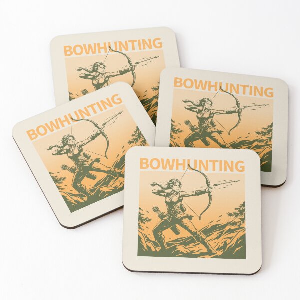 Item preview, Bowhunting Retro Wilderness Archer Forest Outdoor Adventure Graphic    designed and sold by KiwiRider.