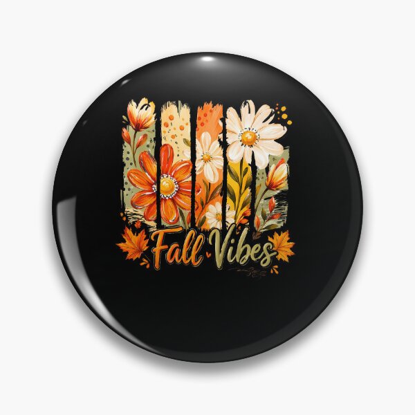 Item preview, Fall Vibes Floral Daisy Autumn Leaves Retro Fall Flowers designed and sold by OddityVault.