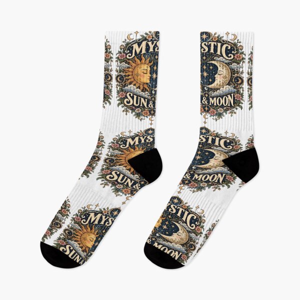 Item preview, Mystic Sun and Moon - Celestial Vintage Astrology Art designed and sold by EssentialsWear.