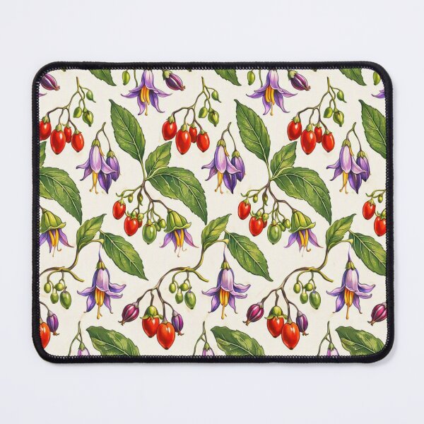 Item preview, Crimson Berry & Solanum Botanical Lattice designed and sold by ritusdesigns.