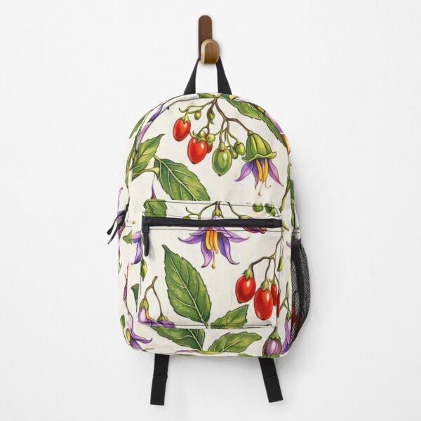 Item preview, Crimson Berry & Solanum Botanical Lattice designed and sold by ritusdesigns.