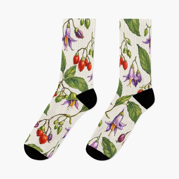 Item preview, Crimson Berry & Solanum Botanical Lattice designed and sold by ritusdesigns.