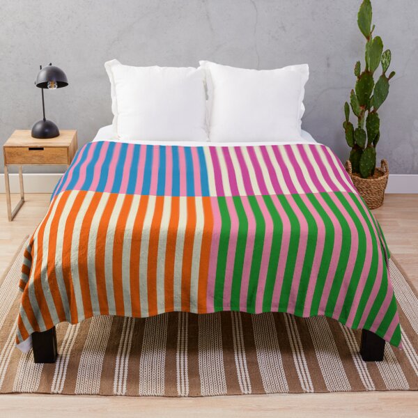 Item preview, Colorful Stripes Quarter Check Pattern designed and sold by kierkegaard.