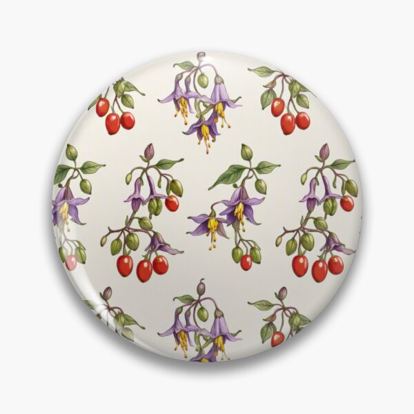Item preview, Vintage Nightshade & Crimson Berry Sprigs designed and sold by ritusdesigns.