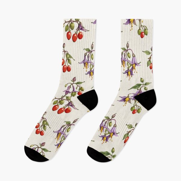 Item preview, Vintage Nightshade & Crimson Berry Sprigs designed and sold by ritusdesigns.