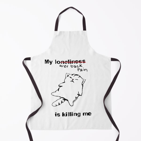 Item preview, My lower back pain is killing me cat designed and sold by PopcornpunkART.