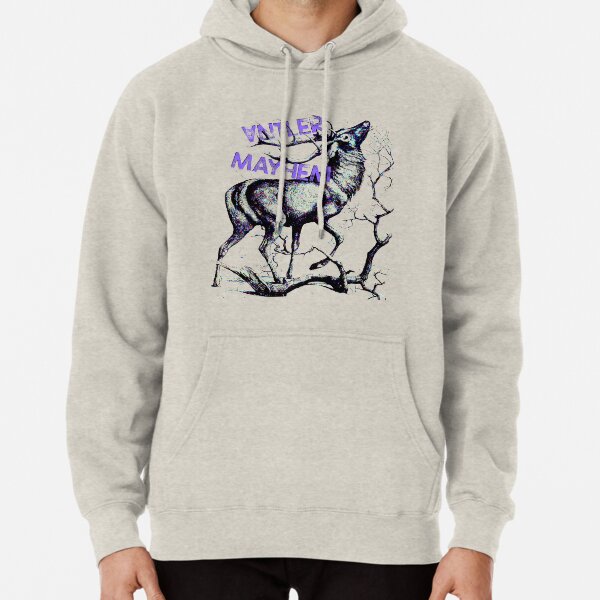 Antler Mayhem Deer Pullover Hoodie