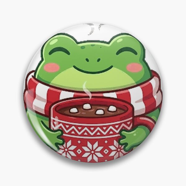 Item preview, Cute Frog with Hot Chocolate – Cozy Winter Christmas Animal Gift for Frog Lovers Oversized T-Shirt_07202e0cd6 designed and sold by Winkmark.