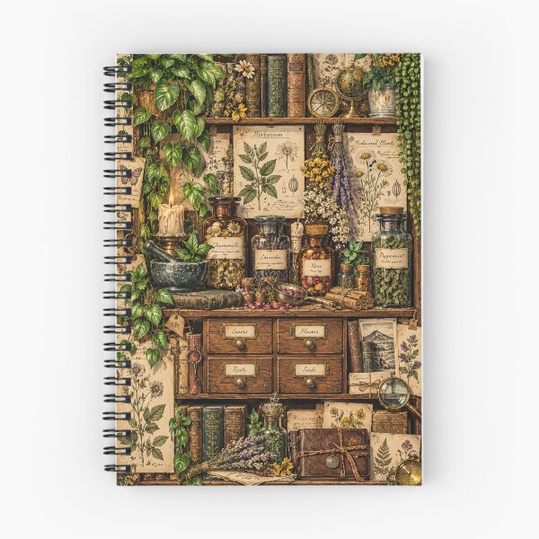 Item preview, The Herbalist’s Cabinet Notebook designed and sold by Smoimi.