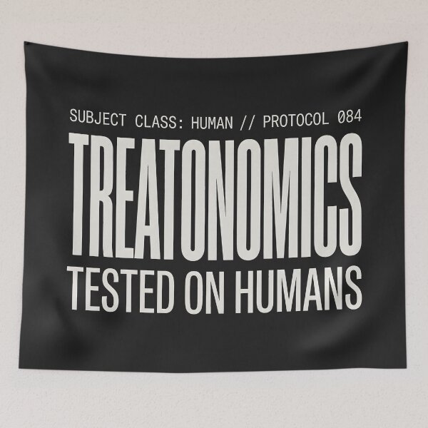 Item preview, Treatonomics Tested On Humans designed and sold by SplashTastic.