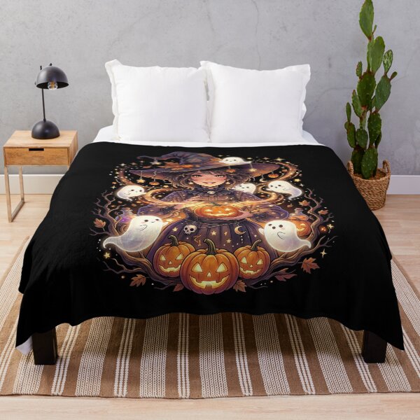 Item preview, Arcane Magic Casting: Enchanted Witch & Glowing Pumpkin Graphic designed and sold by HexOne.