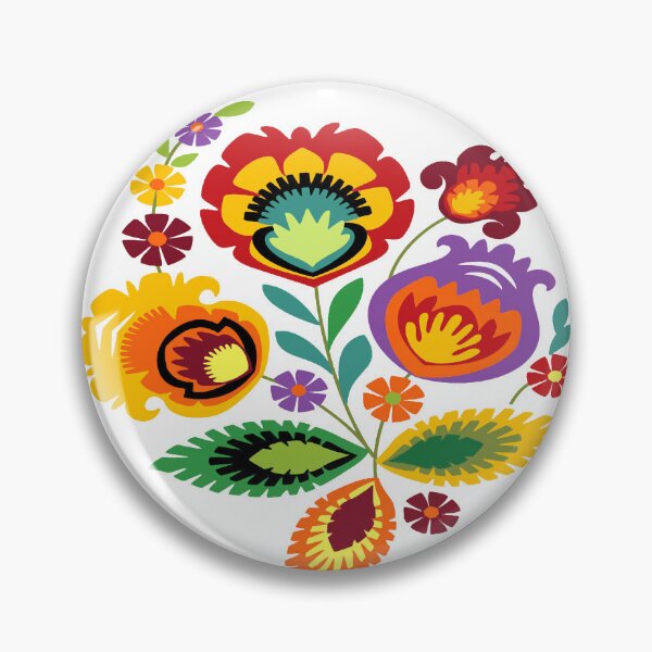 Item preview, Folk Flower Art designed and sold by ViaARTfactory.