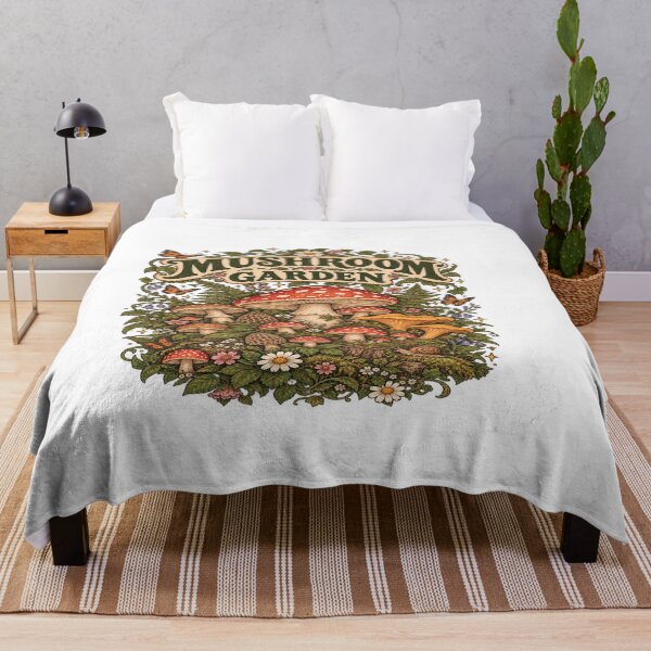 Item preview, Mushroom Garden - Vintage Whimsical Woodland Fungi Art designed and sold by EssentialsWear.