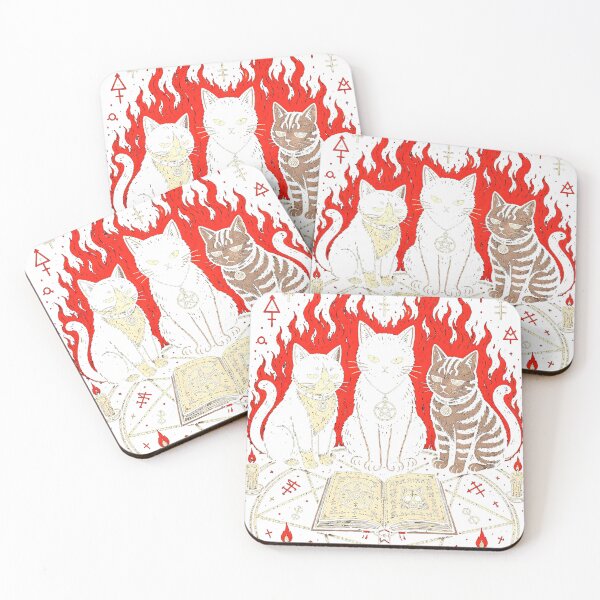 Item preview, Satanic cats designed and sold by modaprintec.