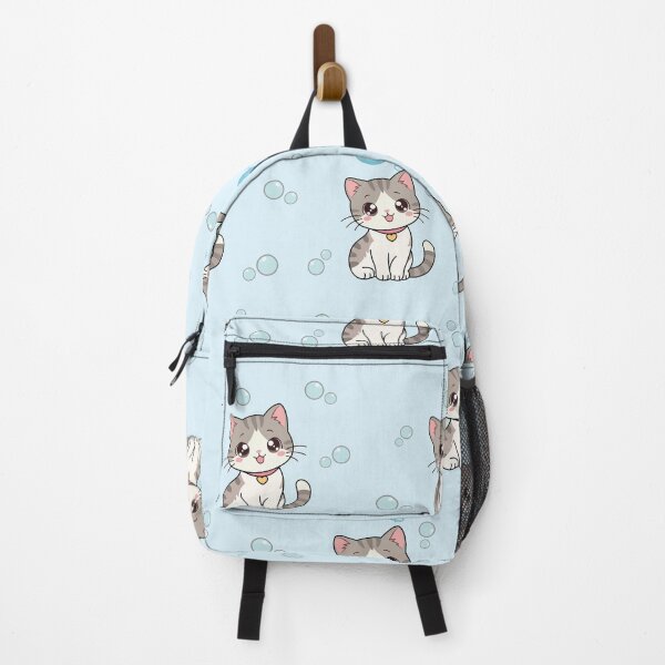 Item preview, Cute Cartoon Cat Seamless Pattern On Blue Background designed and sold by prapapon.