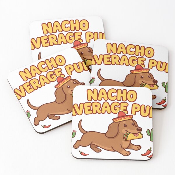 Item preview, Nacho Average Pup Funny Dachshund Taco Sticker designed and sold by Mennmaa.