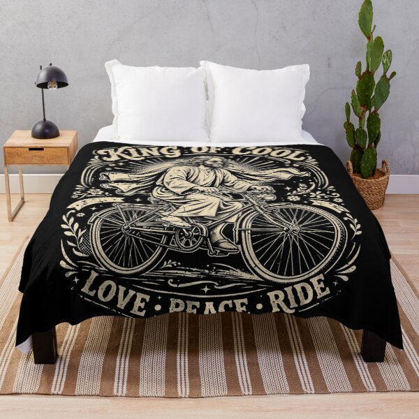 Item preview, King Of Cool Jesus Bicycle Love Peace Ride designed and sold by Yellowriversss.