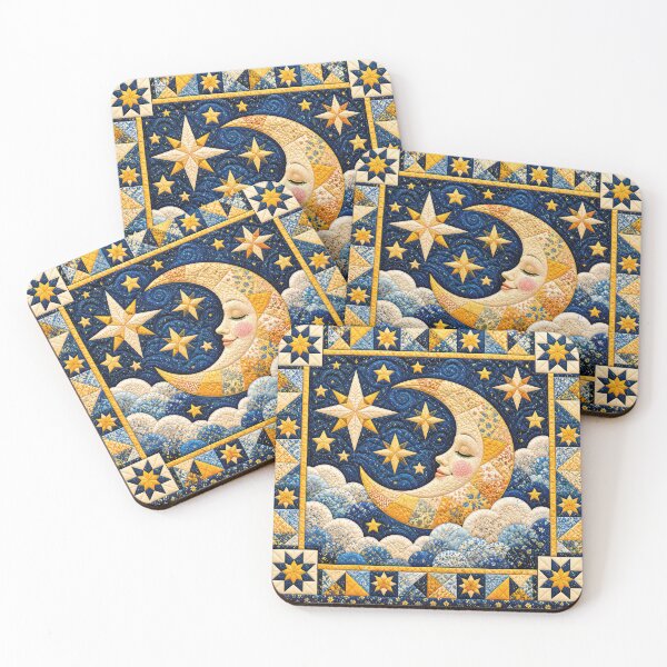 Item preview, Crescent Moon Quilt designed and sold by Elisabeth Lucas.