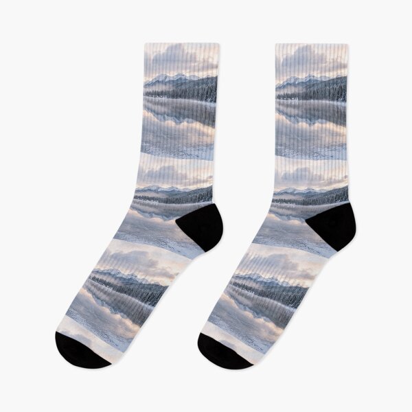 Item preview, Frozen Lake Beneath Snowcapped Mountains designed and sold by amusefullife.