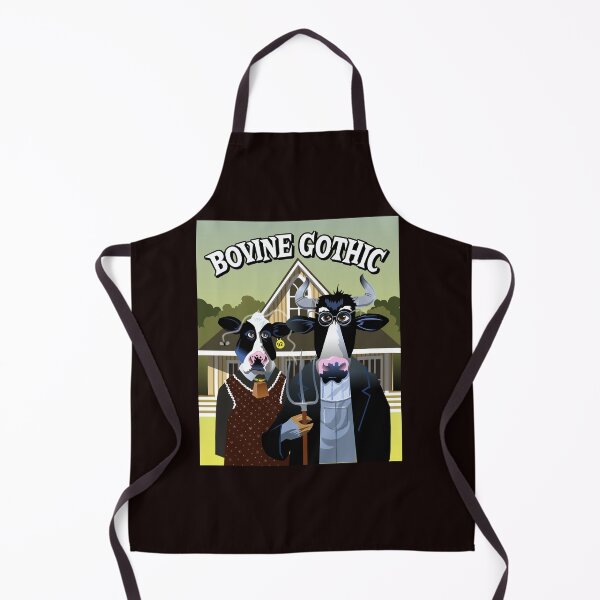 Item preview, A parody of "American Gothic" using cows, with a title. designed and sold by Lobo-36.