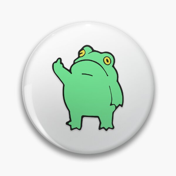 Item preview, Funny Green Frog Cartoon – Quirky Frog Art designed and sold by murakamisstudio.