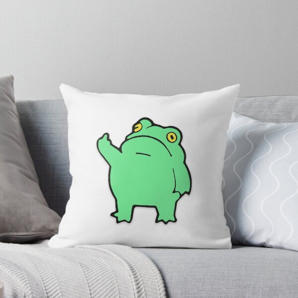 Item preview, Funny Green Frog Cartoon – Quirky Frog Art designed and sold by murakamisstudio.
