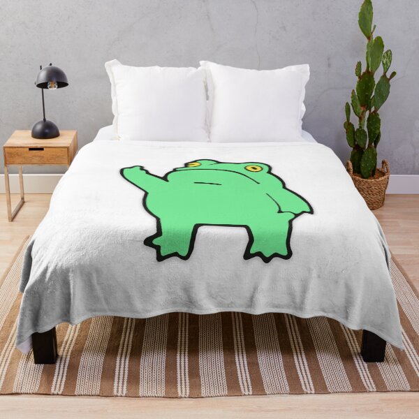 Item preview, Funny Green Frog Cartoon – Quirky Frog Art designed and sold by murakamisstudio.